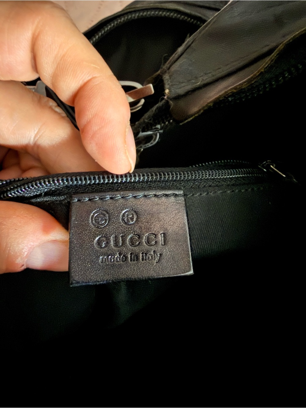 Gucci Black Monogram Hobo Shoulder Bag - Picture 4 of 6